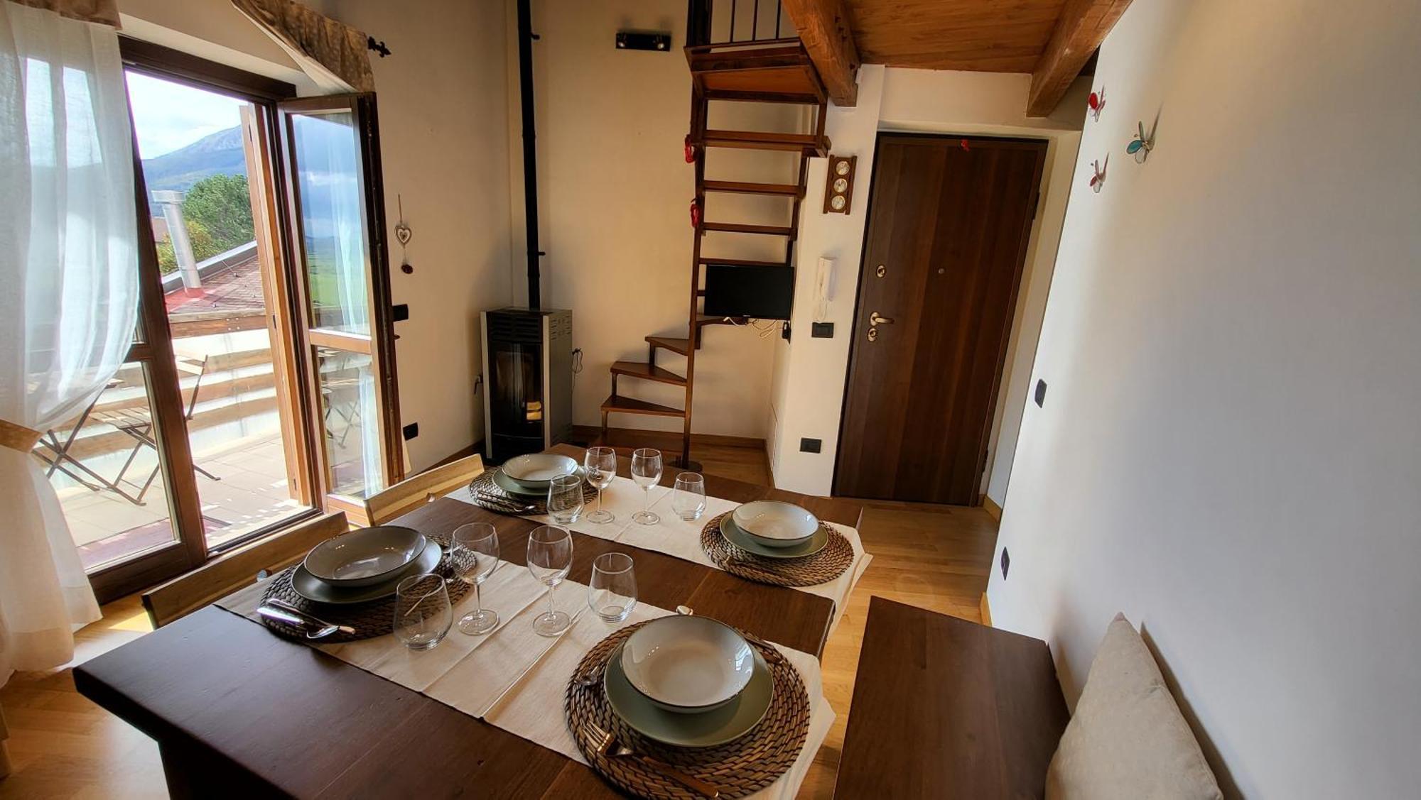 Ferienwohnung Attico E Super Attico Panoramico Rocca di Cambio Exterior foto